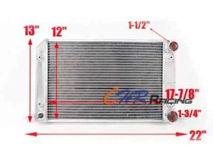 Aluminum Radiator for Volkswagen Scirocco Pro Stock Style Drag Racing US - Picture 1 of 6