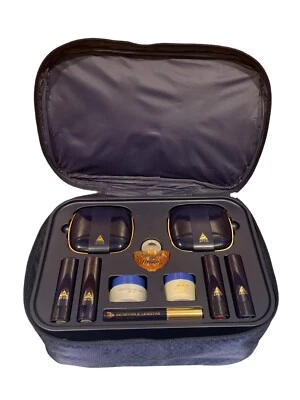 New Avon Makeup Case Kit Blue Travel Bag With Makeup-See Pics - Image 1 of 4