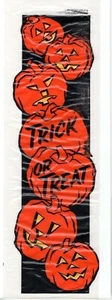 b HALLOWEEN Vintage 1950's Trick or Treat JACK O LANTERN Cellophane Wrapper - Picture 1 of 1