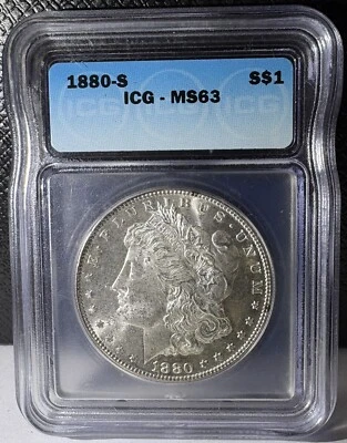 1880-S Morgan Silver Dollar ICG MS 63 (401) - Image 1 of 2