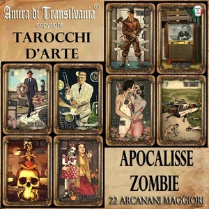 apocalisse tarocchi mazzo di carte decani arcani maggiori vintage oracolo zombie - Picture 1 of 24