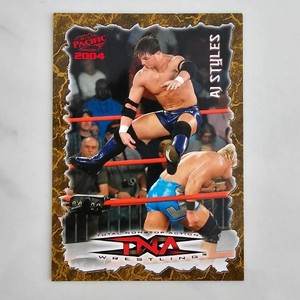 TNA Impact 2004 AJ Styles Rookie Card WWE Wrestling Pacific Red Foil