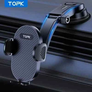 TOPK D47-C Car Phone Holder: Adjustable Mount for Dashboard-New Version for 2024 - Picture 1 of 9