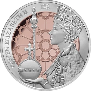 Queen Elizabeth II Coronation Anniversary. Tokelau 5 $ 2023 99,9% silver coin. - Picture 1 of 4