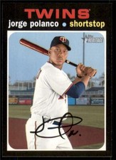 2020 Topps Heritage Base #236 Jorge Polanco - Minnesota Twins