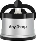 AnySharp Knife Sharpener, Hands-Free Safety, PowerGrip Suction Safely Sharpen