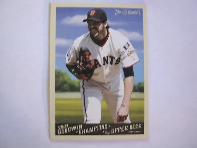 Barry Zito 2009 Upper Deck Goodwin Champions Base Card #165 - Image 1 of 2