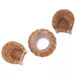 Bamboo Furniture Ornaments Dollhouse Miniature Table Figurine Baby - Picture 1 of 12