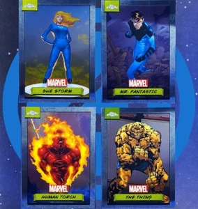 Fantastic Four 2024 Topps Marvel Chrome Human Torch Thing Mr Fantastic Sue Storm - Picture 1 of 12