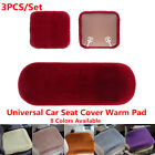 3pcs Car SUV Seat Cover Warm Faux Rabbit Plush Cushion Pad Mat Winter 8 Colors