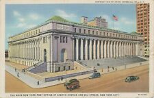 USA 1935, very fine postally used postcard The main NEW YORK POST OFFICE