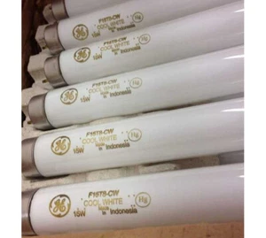 GE 10142 T8 Fluorescent Lamp 15 Watt 2-Pin G13 Base 825 18 Inch Bulbs #5750 - Picture 1 of 3