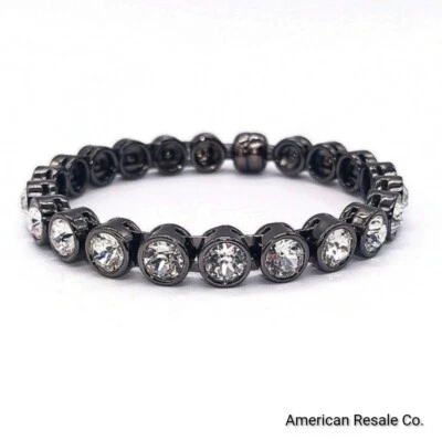 Brazalete Brazalete $89 SILPADA K&R Negro Cristal Swarovski Glamour KRB0098-Retirado Foto 1 de 4