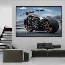 Cool Motorcycle Picture Canvas Painting Posters and Prints Boy Room Decoration 