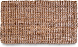 Jute Doormat 30X17" Braided Outdoor Mat Natural Rug Door Small Entry Burlap - Picture 1 of 1