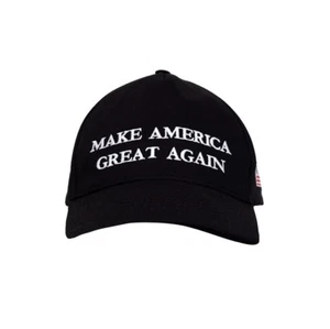 Trump President Make America Great Again MAGA Baseball Cap Hat BLACK Flag - Picture 1 of 3