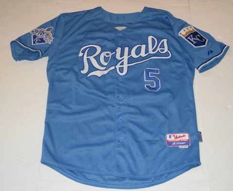George Brett Kansas City Royals Majestic Authentic Collection Jersey Size 44 Cover