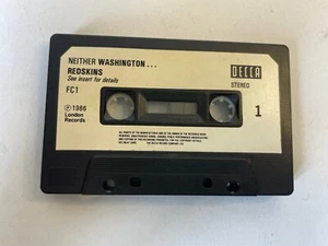Vintage Redskins Neither Washington Nor Moscow Cassette Tape 1986 - Picture 1 of 5