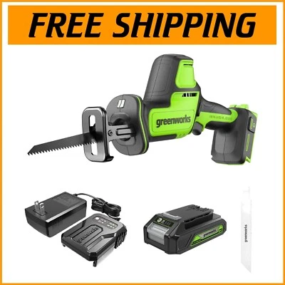 Ergonomic 24V Cordless Reciprocating Saw for Precision Cutting in Tight Spaces - Image 1 of 4