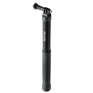 TELESIN GP-MNP-002 1.2m Carbon Fiber Selfie Stick Compatible With Android J6B8 - Picture 1 of 12