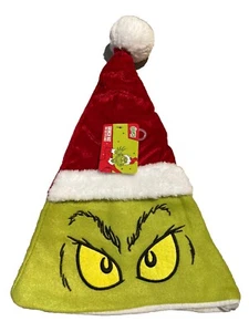 Bioworld The Grinch Dr. Seuss Pom Santa Christmas Hat One size NEW - Picture 1 of 3