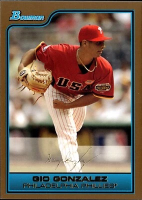 2006 Bowman Draft Picks & Prospects - Futures Game Джио Гонсалес #FG7 (RC) - Изображение 1 из 3