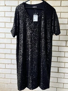 Ulla Popken black dress 20/22 new with tags - Picture 1 of 5