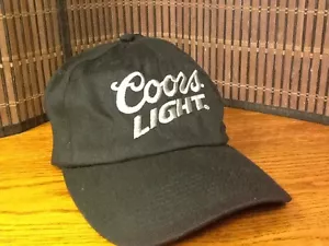Berretto stile baseball grafico Coors nero chiaro grigio nuovo taglia unica 98 - Foto 1 di 4