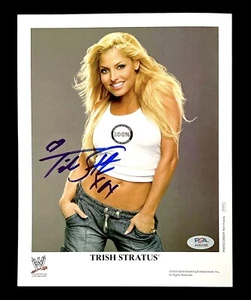WWE TRISH STRATUS P-870 SIGNED 8X10 ORIGINAL PROMO PHOTO WITH PSA COA FROM 2004 - Picture 1 of 3