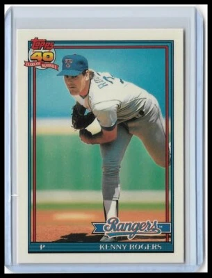 1991 Topps Tiffany - Kenny Rogers #332 - Image 1 of 2