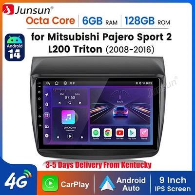9"For Mitsubishi Pajero Sport 2 L200 Triton 8Core 6+128G Android14 Carplay Radio - Image 1 of 4