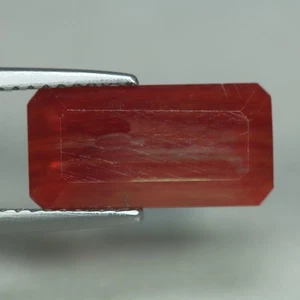 3.93 Cts_Ravishing Best Color_100 % Natural Unheated Red Andesine_Sunstone - Picture 1 of 3