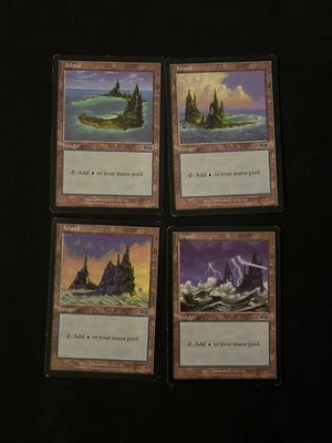 Islands Basic land [Urza's Saga] Magic MTG Cards MP - Image 1 of 2