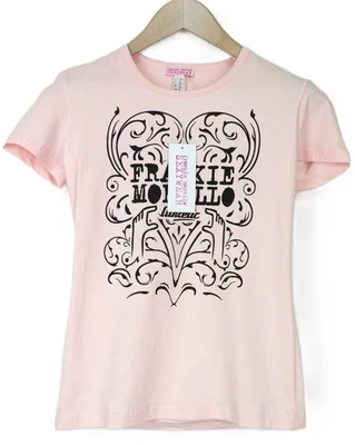 Camiseta para mujer Frankie Morello Sexywear L rosa elástica algodón mangas cortas Foto 1 de 4