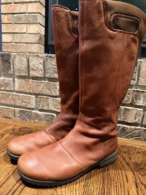 Bogs Alexandria Botas Altas Para Mujer 8.5 Cuero Marrón Impermeable Cremallera 71576-709 Foto 1 de 4