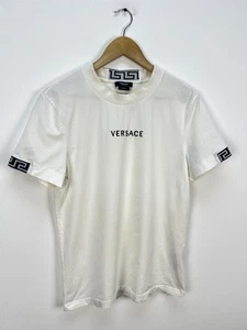 Camiseta para hombre Gianni Versace manga corta logotipo bordado talla M/S - Imagen 1 de 12
