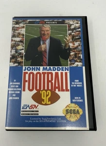 John Madden Football '92 Sega Genesis CIB Box, Manual, & Game - Tested - Picture 1 of 9