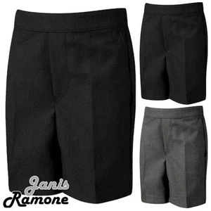 Pantalones cortos escolares medio elásticos espalda tirante pantalones uniformes para niños 2-10 años - Imagen 1 de 14