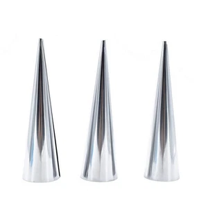 12 Pcs Cream Horn Molds Stainless Steel Cones Pastry Roll Molds Croissant Puf... - Picture 1 of 3