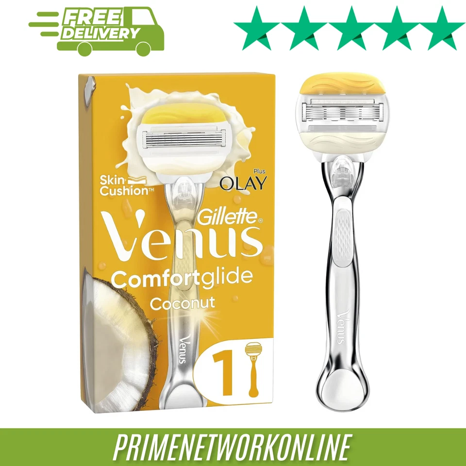 Gillette Venus ComfortGlide Coconut Plus Olay Platinum Razor 5-Blade ⭐⭐⭐⭐⭐