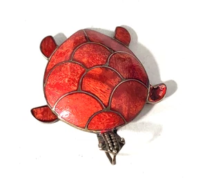Lote Colgante Tortuga Incrustación Coral Suroeste Plata Esterlina De Colección 7/19 - Imagen 1 de 4