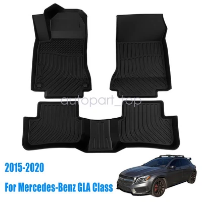 3Pcs Front & Rear Floor Mats Liner For 2015-2020 Mercedes-Benz GLA Class TPE New - Image 1 of 4
