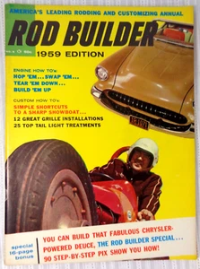 1959 ROD BUILDER Magazine No 5 Buick Olds Flathead Ford NHRA Dragsters - Picture 1 of 4