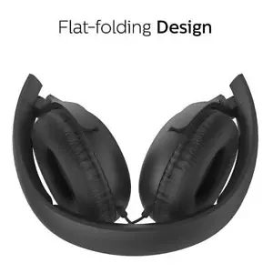 Philips On-Ear Headphones with mic TAUH201BK/00 Bass 1.2m Cable Black - Foto 1 di 6