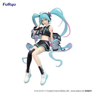 Genuine Hatsune Miku Noodle Stopper PVC Statue Neon Cyber 16 cm - Picture 1 of 1