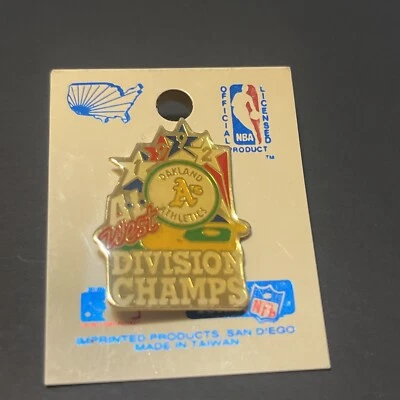 Oakland A’s 1992 Division Champs Pin MLB - Image 1 of 2