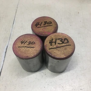 1 3/4" diameter 4130 bar end scrap, 3 pc. lot. - Picture 1 of 5