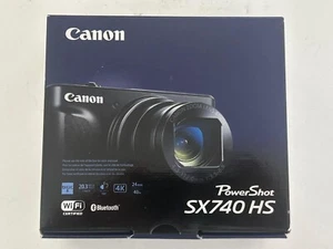 Canon PowerShot SX740 HS Point & Shoot Camera Black US Model 2955C001 3.0" LCD - Picture 1 of 10