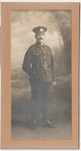 WW1 Border Regiment Private Soldier : Real Photo on heavy card - Foto 1 di 2
