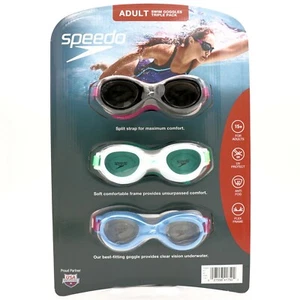Gafas de baño Speedo para mujeres adultas y niñas (mayores de 15 años) - paquete de 3 - Imagen 1 de 6